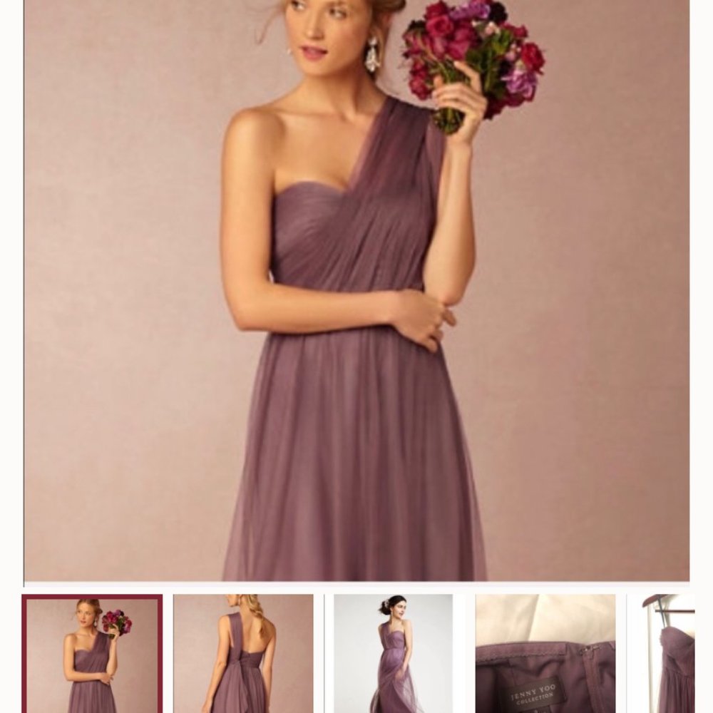 Anthropologie, bridesmaid gowns,  2 Aubergine , 10 & 8,  1 cream blush,  size 2